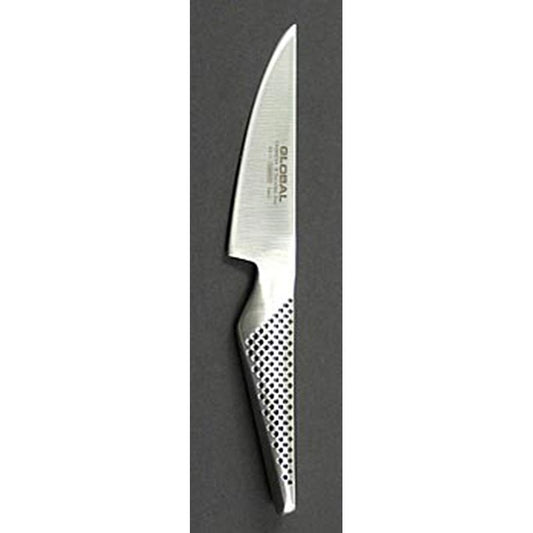 Global GS-1 Kurzes Putzmesser, für Gemüse etc, 11cm, 1 St - Hochwertiges, leichtes und extrem scharfes Messer aus Molybdän-Vanadium Stahl, geeignet zum Schneiden von Kernobst und Herauslösen des Gehäuses