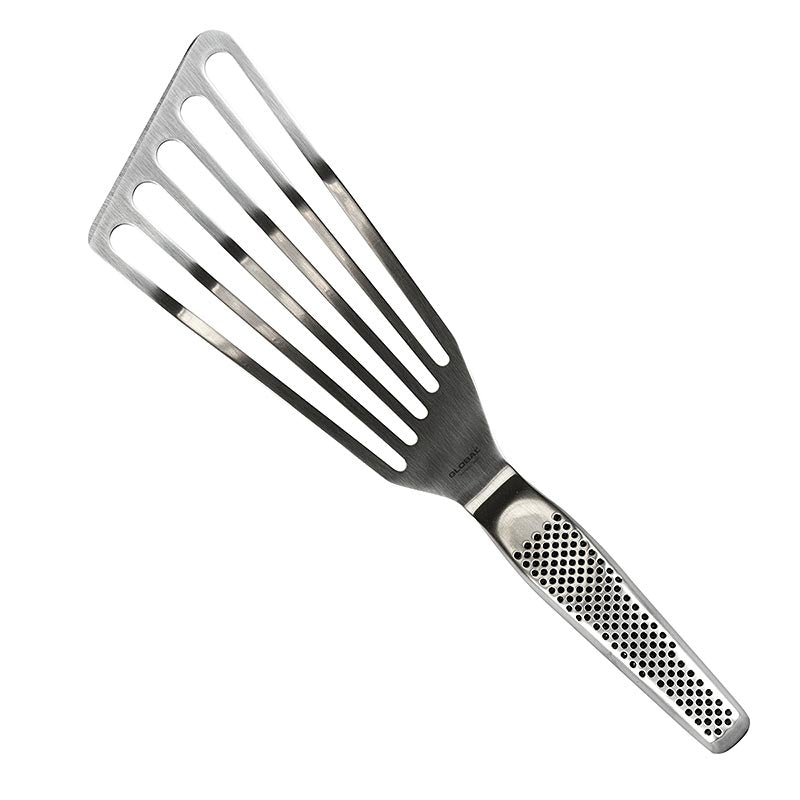 Global GS-27 Bratenwender, leicht geschwungen, 15cm, 1 St - hochwertiger Edelstahl Bratenwender für die Küche