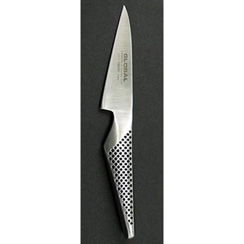 Global GS-7 Kleines Allzweckmesser, 10cm, 1 St - Messer aus Molybdän-Vanadium Stahl, geeignet zum Schneiden kleiner Pilzsorten wie Chanterelles und Pfifferlingen