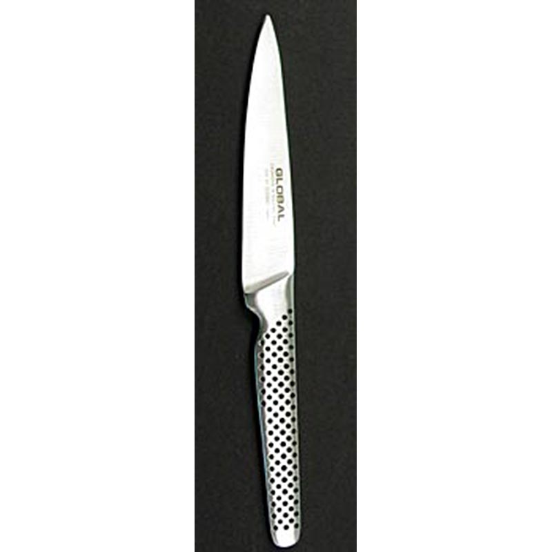 Geschmiedetes Global GSF-22 Spickmesser mit 11 cm langer Klinge für die Zubereitung schmackhafter Gerichte Ergonomisches Design bietet hervorragende Kontrolle beim Schneiden