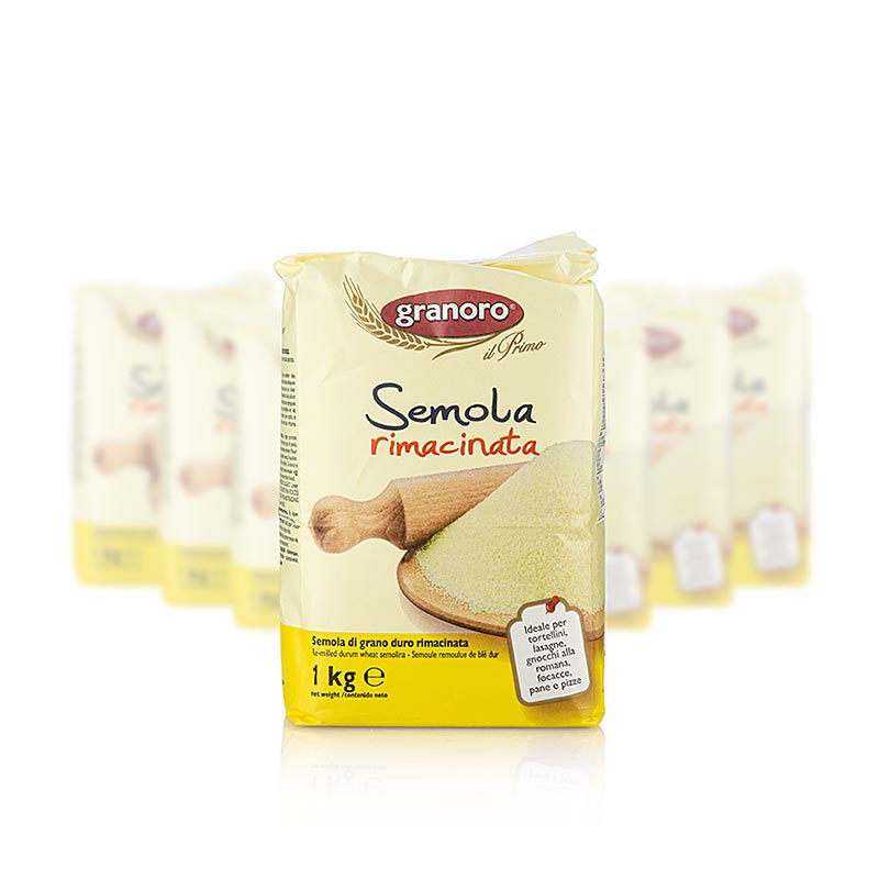 Hartweizengrieß, Semola rimacinata, Granoro, 10 kg, 10 x 1000g