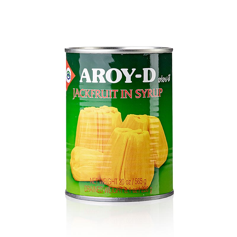 Jackfruit in Sirup, 565 g - Eingelegte Jackfrüchte, süß und saftig, für Fruchtsalate und Eis verwendet