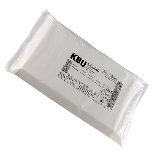 Kakaobutter Block, 2 kg - 100% reine, mild aromatische Herstellung ohne Zusatzstoffe