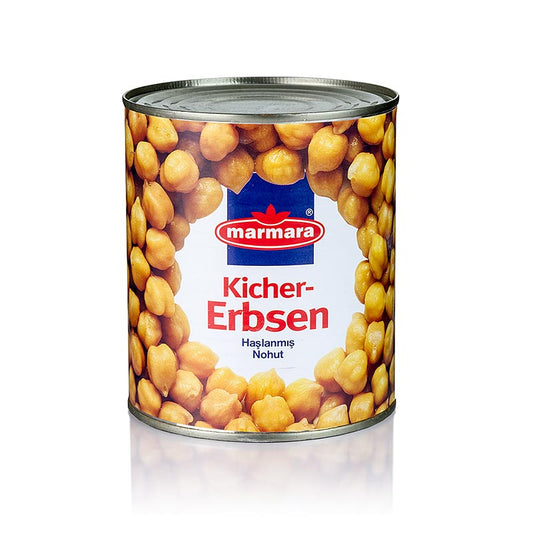 Kichererbsen in Salzlake, Marmara, 800 g - Eingelegte Kichererbsen, ideal als Beilage für Fleischgerichte oder in Salaten