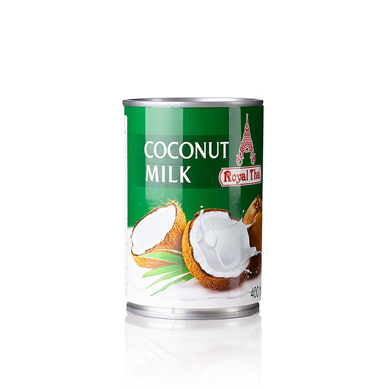 Kokosmilch, Royal Thai, 400 ml - Grundlage für Saucen, Cocktails, Suppen und Desserts, dickflüssige Konsistenz