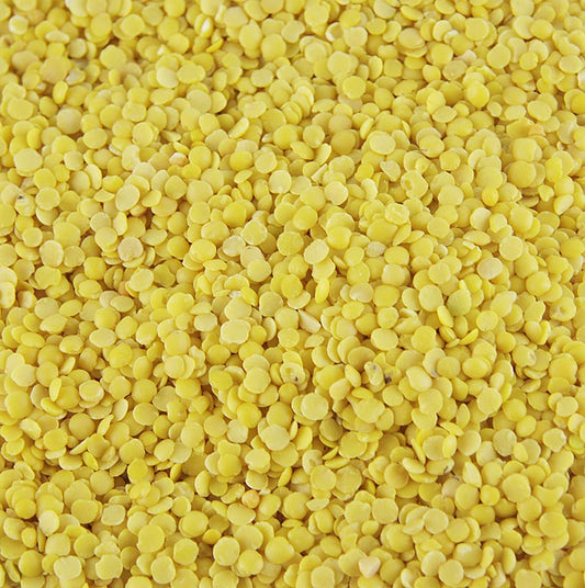 Linsen, gelb, klein, 1 kg - Hochwertige Hülsenfrüchte für mediterrane, türkische und asiatische Küche, ideal für cremige Pürees und Eintöpfe