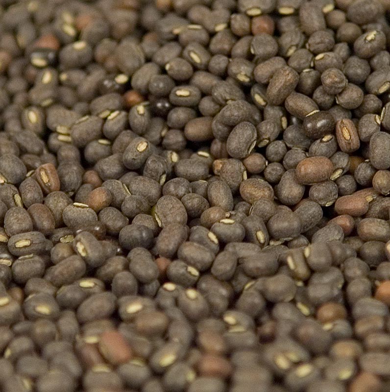 Schwarze ungeschälte Urid-Dal / Uridbohnen in ganzer Form, 1 kg Verpackung (German)