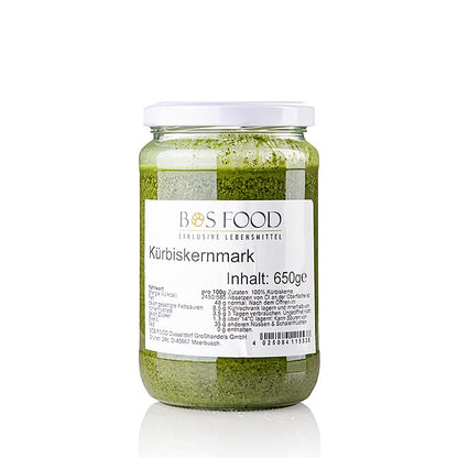 BOS FOOD Polpa di semi di zucca, 100% polpa senza additivi, 650 g