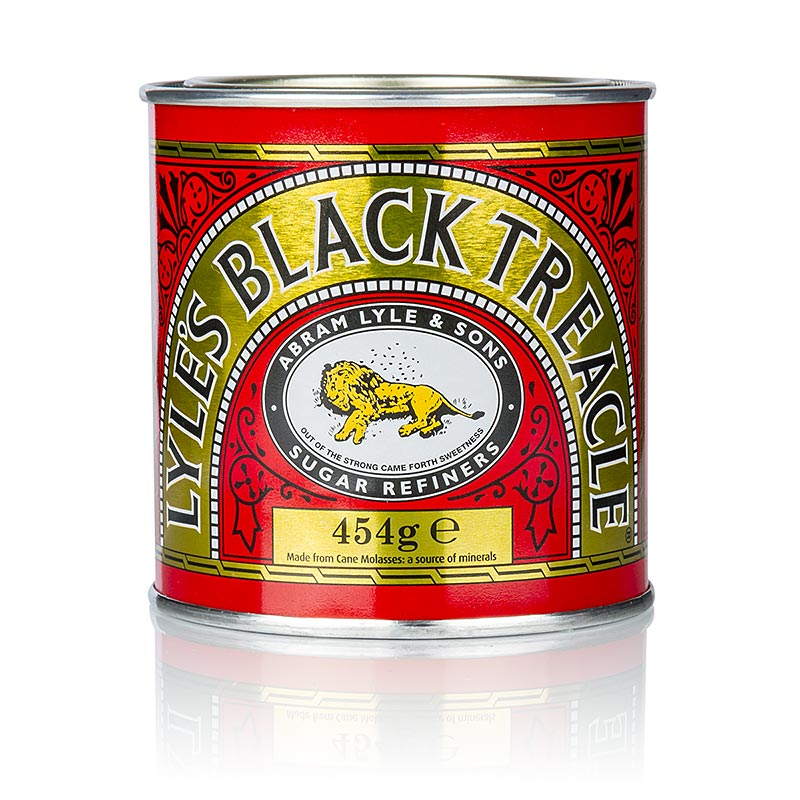 Schwarze Rohrzuckermelasse von Tate & Lyle´s, 454 g - Intensiver, bittersüßer Sirup mit kräftigen Karamell-Aromen, ideal für dunkle Saucen, deftige Braten, Früchtekuchen, Printen und Chai