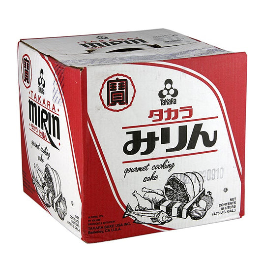 Mirin Takare - süßer Reiswein, alkoholisches Würzmittel, GVO, 18 l - Traditionelles japanisches Würzmittel für Sushireis und gegarte Gerichte in 18 Liter Bag in Box für Großverbraucher mit 12% vol Alkohol