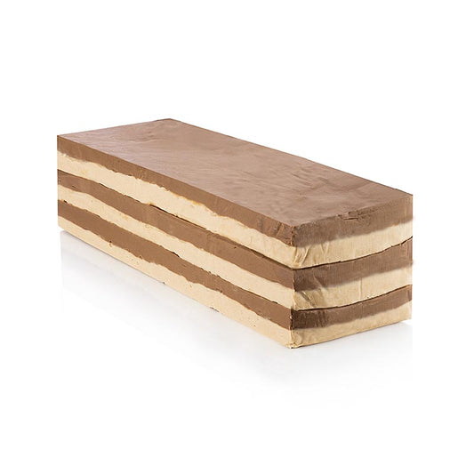 Nuss-Nougat, hell/dunkel geschichtet, Schichtnougat, 2,5 kg - Leckeres Nuss-Nougat in heller und dunkler Schichtung, 2,5 kg