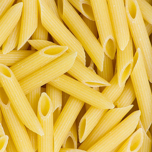 De Cecco Penne Rigate, No41, 12 kg, 24 x 500g - Gerillte schräggeschnittene Kurznudeln aus Campanien, ideal für Fleischragout und Gemüsesaucen