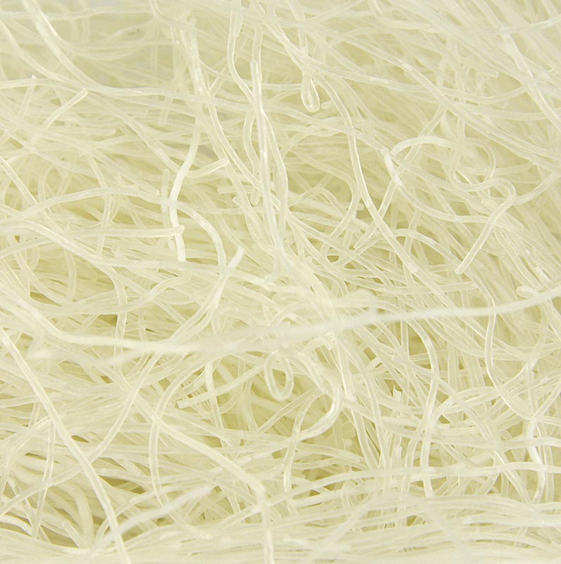 Asiatische Glasnudeln aus Stärkemehl, 100 g, dünn und durchsichtig, ideal als Suppeneinlage, für Salate und als Beilage zu asiatischen Gerichten