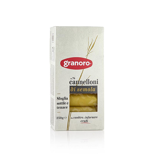 Cannelloni Granoro, circa 25 rotoli/confezione, n. 76, 250 g
