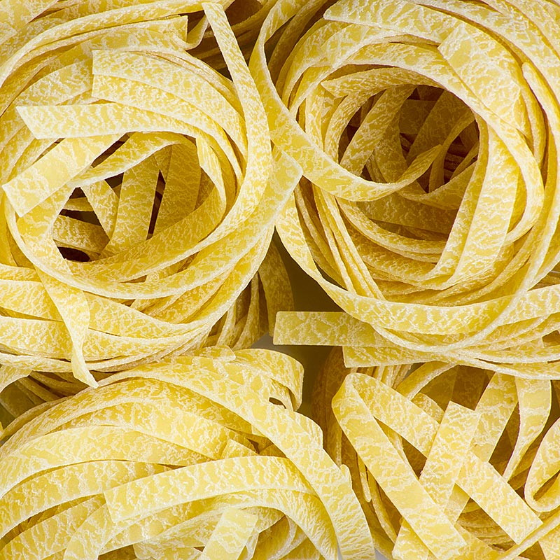 Granoro Tagliatelle, 6mm, Bandnudelnester No81, 6 kg, 12 x 500g - Italienische Pasta aus Hartweizengrieß, ohne Eier, vielseitig für Saucen geeignet