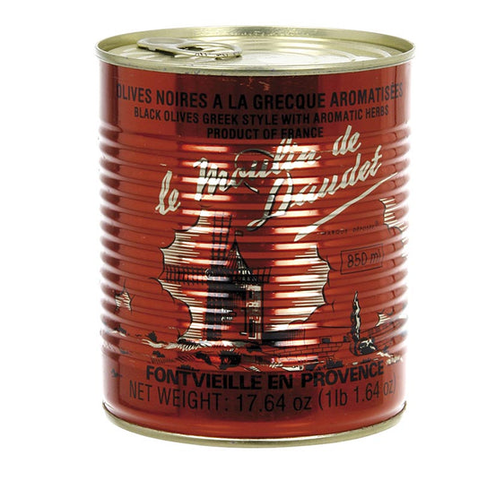 Olives noires Arnaud, avec noyau, au thym, 500 g