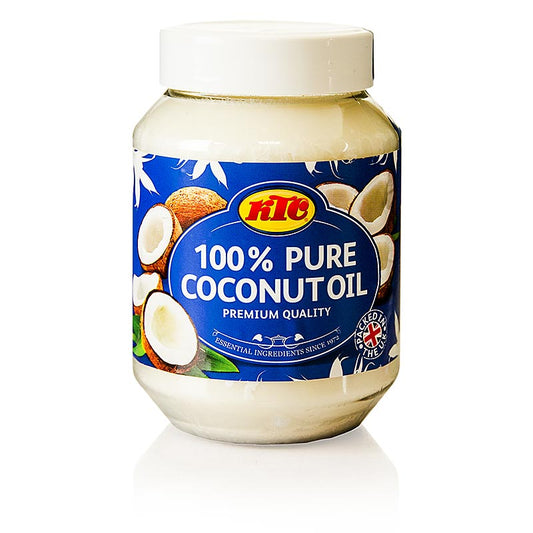 Kokosnussöl - Kokosnussfett, 500 ml: 100%iges, festes Öl aus Kokosnussfruchtfleisch, ideal zum Braten, Backen, Kochen, Herstellung von Schokolade, Eiscreme und Margarine, unverwechselbares Aroma für asiatische, afrikanische, indische, indonesische und südamerikanische Küche