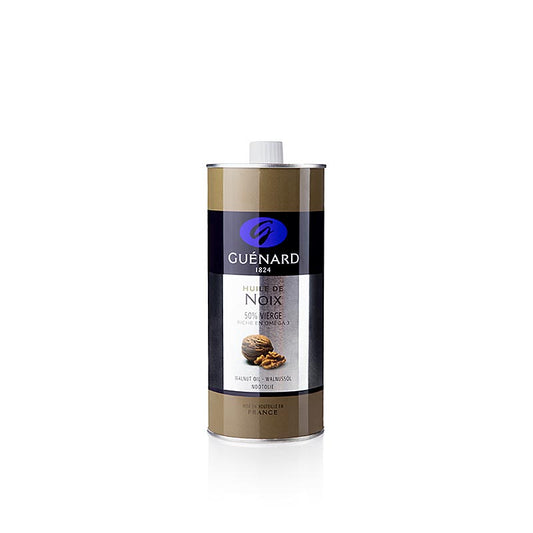 Guénard Walnussöl, erste Wahl, 500 ml - Mischung aus gepressten Walnüssen und raffiniertem Öl, perfekt für herbstliche Salate, Rohkost, Süßspeisen und Backen, auch in 1 Liter erhältlich