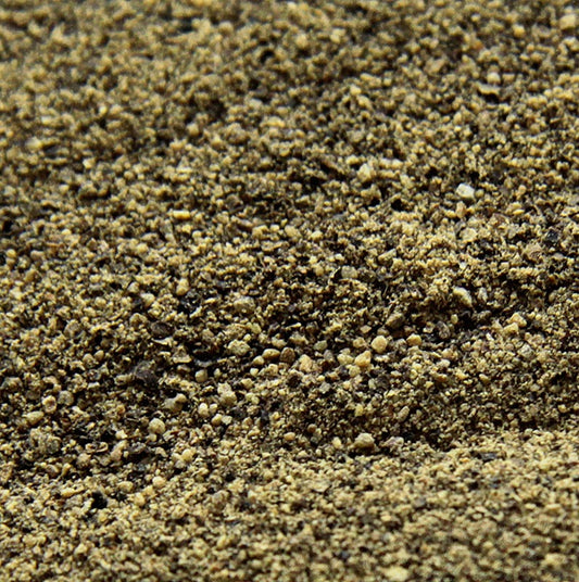 Gemahlener schwarzer Pfeffer, 1 kg, unreif gepflückt und bei mäßiger Temperatur getrocknet, für deftige Eintöpfe, Steaks, Saucen und Gemüsegerichte Würziges Aroma
