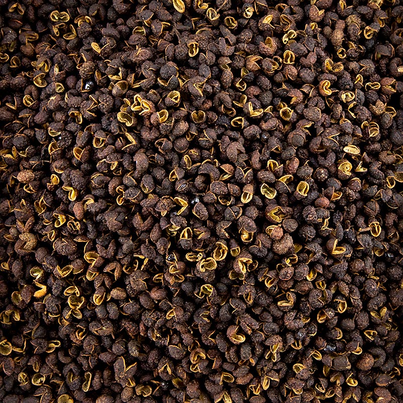 Sichuan Pfeffer - Szechuan Pfeffer, Fagara, Chinesischer Bergpfeffer, 250 g - Aromatisches Gewürz mit einzigartigem betäubendem und prickelndem Geschmack, verpackt in einem luftdicht verschlossenen 250-Gramm-Beutel