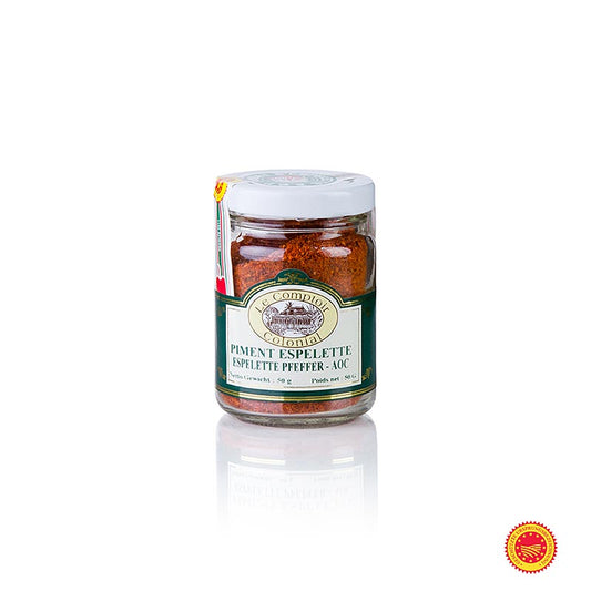 LE COMPTOIR COLONIAL - Piment d’Espelette DOP, ilPepe francese, peperoncino in polvere, 50 g