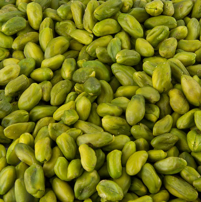 Pistazien, geschält, hellgrün, Küchenqualität, 1 kg - Aromatische und süße Nusskerne, ideal für Feingebäck und Pralinen