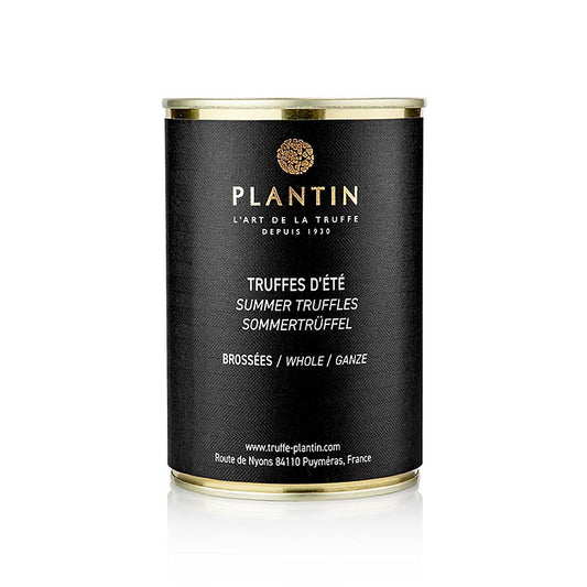 Sommertrüffel, ganze Trüffel, Plantin, 225 g - Runde und schöne Sommer-Trüffel in Trüffelsaft eingekocht, perfekt für Terrinen, Pasteten und Saucen