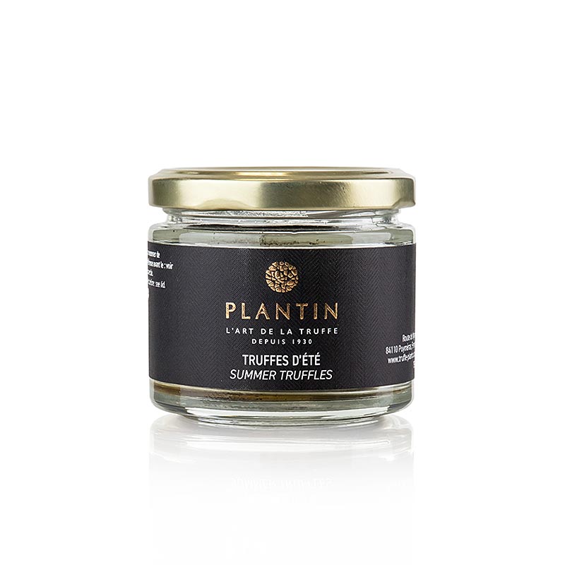 Sommertrüffel, ganze Trüffel, Plantin, 55 g - Runde und schöne Trüffel, perfekt gereift und in Trüffelsaft mit Salz eingekocht Ideal für Terrinen, Pasteten, Saucen oder Frischkäse