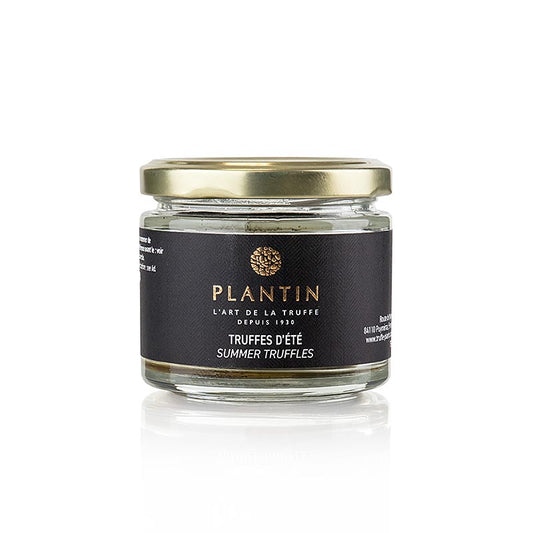 Sommertrüffel, ganze Trüffel, Plantin, 55 g - Runde und schöne Trüffel, perfekt gereift und in Trüffelsaft mit Salz eingekocht Ideal für Terrinen, Pasteten, Saucen oder Frischkäse