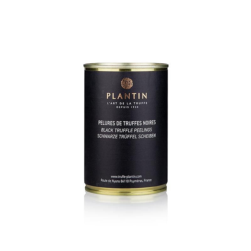 Schalen und Scheiben vom Winter-Edeltrüffel, eingekocht in Salz und Trüffelsaft, 210 g