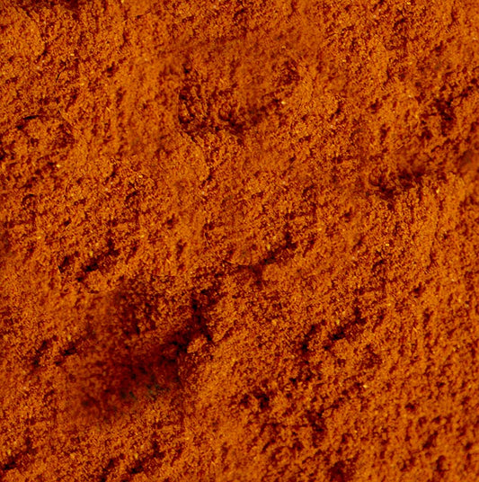 Bild eines 100 g Chili-Pulvers extra scharf gemahlene Chilis von TRS, zum Würzen und Färben von Reis- und Nudelgerichten