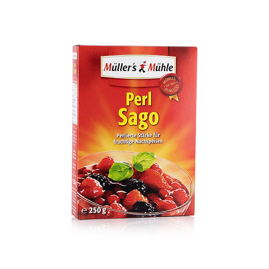 Sago, 250 g - Verdickungsmittel aus tropischen Wurzelknollen zur Herstellung von Fruchtgrützen und zum Andicken von Suppen