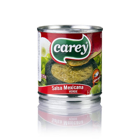 215g Salsa Verde, grün, ideal für Tortilla Chips, aus mexikanischer Tomatillo, Jalapeno Chili und Koriandergrün, perfekt für Nachos, Quesadillas, Burritos, Tacos und BBQ als Dip