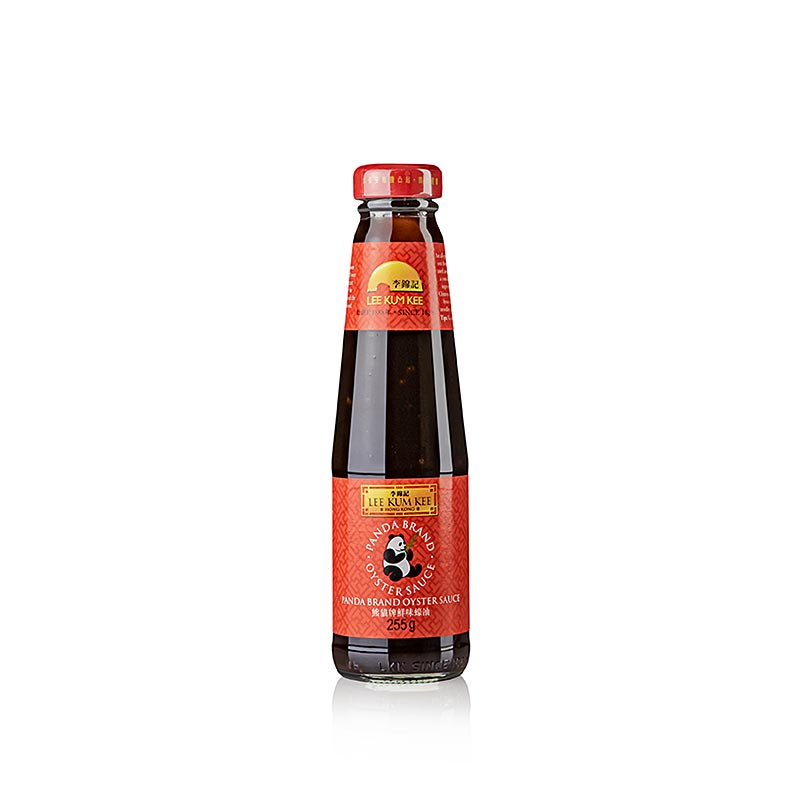 Austern-Sauce, Panda Brand, 255 g - Dickflüssige, dunkelbraune, süß-salzige Würzsauce aus Austernmuschel-Fleischextrakt und Sojasauce, verbessert den Geschmack von Huhn, Garnelen, Fleisch, Fisch, Suppen, Saucen und Gemüse