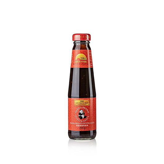 Austern-Sauce, Panda Brand, 255 g - Dickflüssige, dunkelbraune, süß-salzige Würzsauce aus Austernmuschel-Fleischextrakt und Sojasauce, verbessert den Geschmack von Huhn, Garnelen, Fleisch, Fisch, Suppen, Saucen und Gemüse