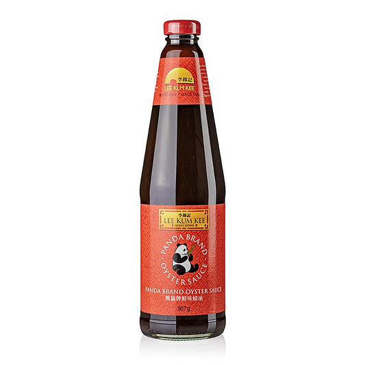 Austern-Sauce Panda Brand, Lee Kum Kee, 738 ml - Würzsauce aus Austernmuschel-Fleischextrakt und Sojasauce, verfeinert den Geschmack von Huhn, Fisch, Garnelen, Fleisch, Suppen, Saucen und Gemüse