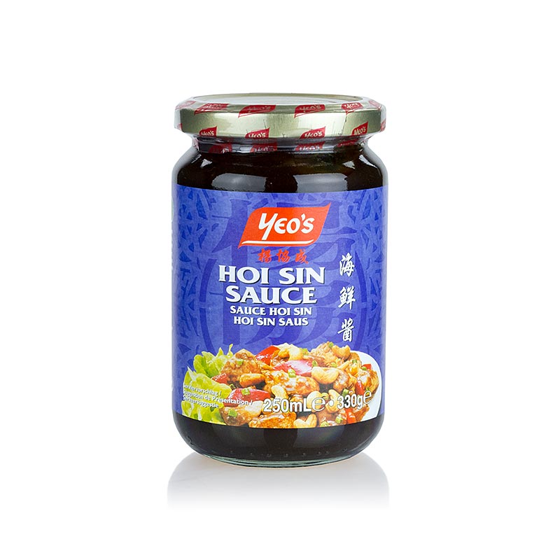 Hoi Sin Sauce von Yeo´s, 330 g - Eine unentbehrliche kantonesische Spezialität für die chinesische Küche, ideal als Marinade und Sauce für klassische Gerichte wie gebratene Ente, gegrilltes Fleisch oder Seafood