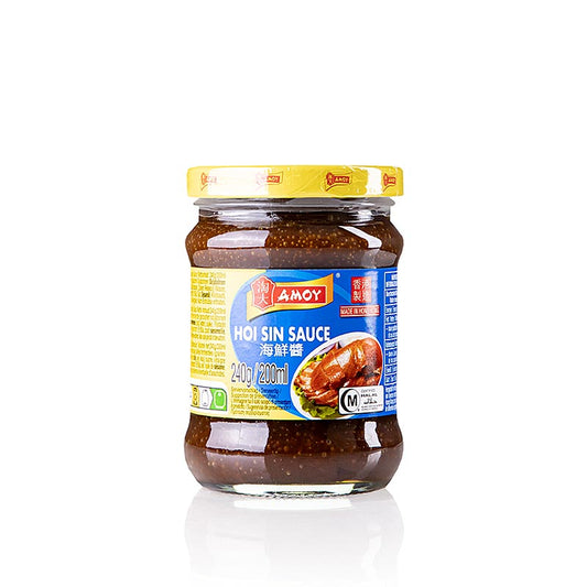 Hoi Sin Sauce, Amoy, 240 g - Vielseitige Sauce für Fleischmarinaden, Dips und Pfannengerichte mit reichhaltigem, süßem und leicht scharfem Geschmack, unverzichtbar in der asiatischen Küche