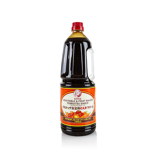 Tonkatsu Sauce, Würzsauce, genetisch veränderte Zutaten, Bulldog, 1,8 l - Herzhaft-fruchtige Würzsauce für Tonkatsu und Fleischgerichte