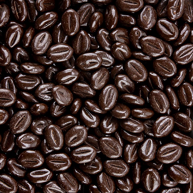 Mokka Bohnen aus Zartbitterschokolade, 1 kg - Perfekte essbare Dekoration für Torten, Sahne, Cremes oder Desserts