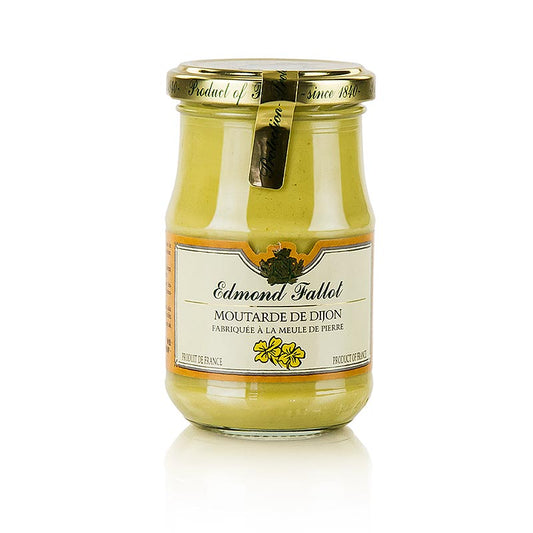 Fallot - Dijon Senf, fein und scharf, 190 ml - Perfekt zum Würzen von Braten, Kurzgebratenem, Vinaigrettes und Grillfleisch, auch ideal für Bratwurst