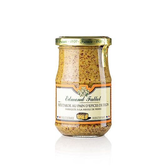 Fallot - Moutarde à l'ancienne, au pain d'épices et Miel, 190 ml