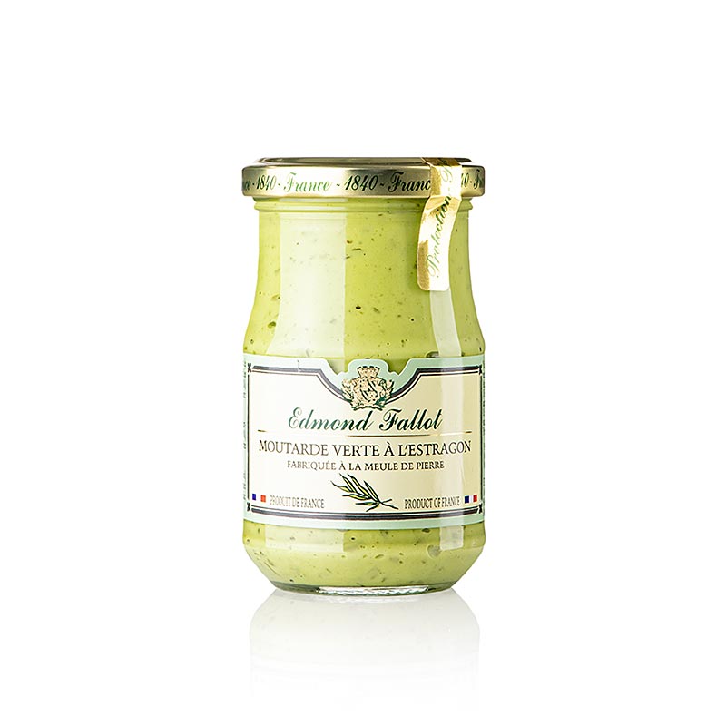 Fallot - Senape fine all'estragone, verde, 190 ml