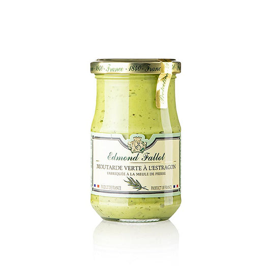 Fallot - Moutarde fine à l'estragon, verte, 190 ml