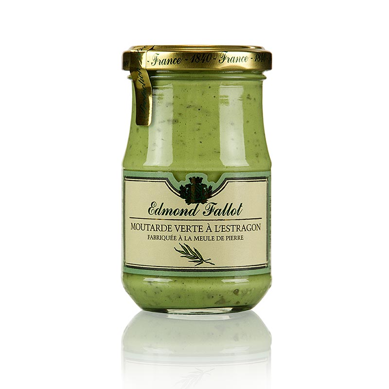 Fallot - Senape fine all'estragone, verde, 190 ml