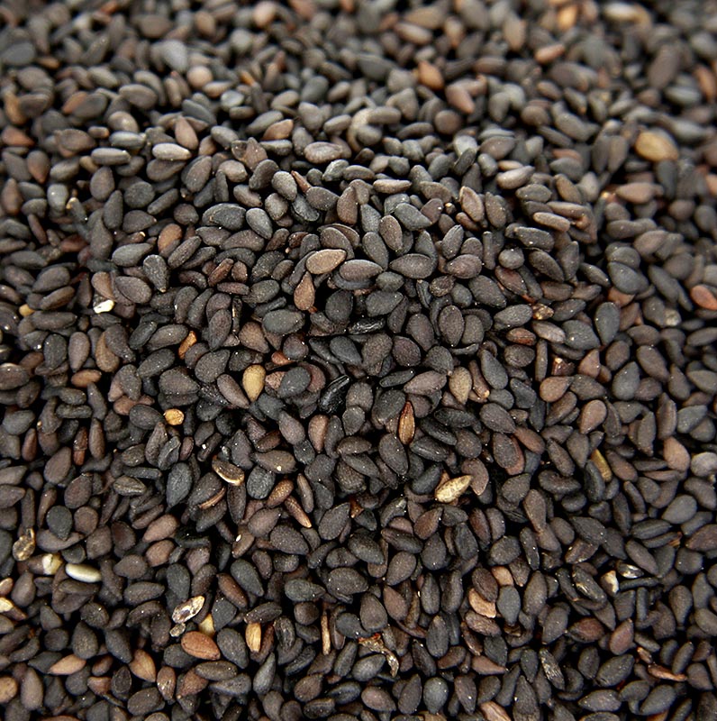 Schwarzer Sesam in einer 454 g Packung, vielseitiges und geschmackvolles Gewürz aus trockenen Samen mit nussigem Aroma, beliebt in verschiedenen Küchen weltweit