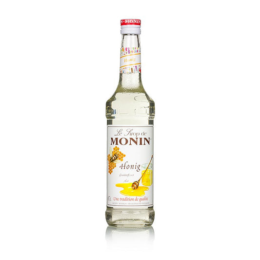 Monin Honig Sirup, 700 ml - vielseitiges Produkt für Cocktails, Saucen, Desserts und mehr, mit außergewöhnlich hoher Konzentration und authentischem Honiggeschmack
