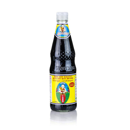 Soja-Sauce - Shoyu, Healthy Boy, leicht süß, 700 ml: Helle Soja-Sauce mit feingliedrigen Aromen und leichter Süße, passt perfekt zu hellem Fleisch, Fisch, Meeresfrüchten, Geflügel und Schwein
