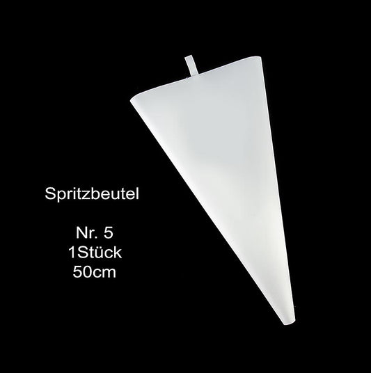 Spritzbeutel Nr5, Standard, 50cm, Schneider, 1 St - Professioneller Baumwoll-Spritzbeutel mit Beschichtung, leicht auszuspülen für Mehrfachverwendung