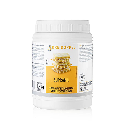 Supranil - Concentrato di vaniglia in polvere, Dreidoppel, n. 164, 500 g
